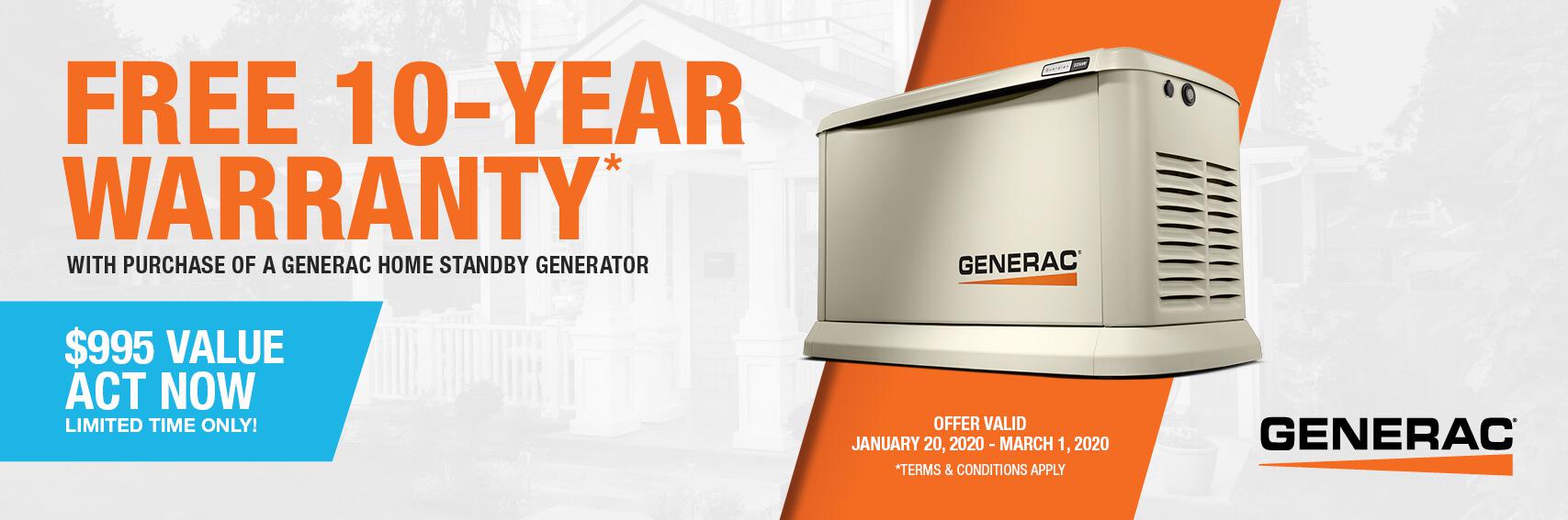 Homestandby Generator Deal | Warranty Offer | Generac Dealer | Macon, GA